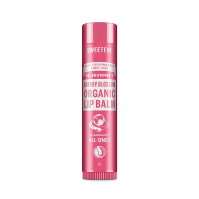 Dr Bronners Cherry Blossom Organic Lip Balm 4g